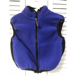 Molehill Size 2T Blue Fleece Zip Up Vest